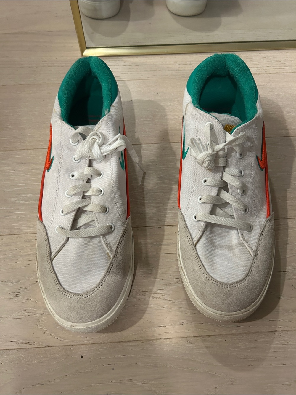 Nike Court Legacy Canvas White green and red Casual Sneakers Men’s Shoes